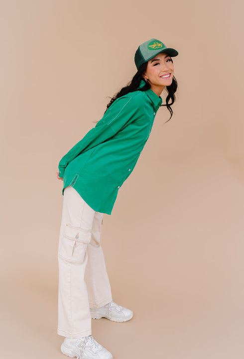 Melrose Ave Top// Emerald